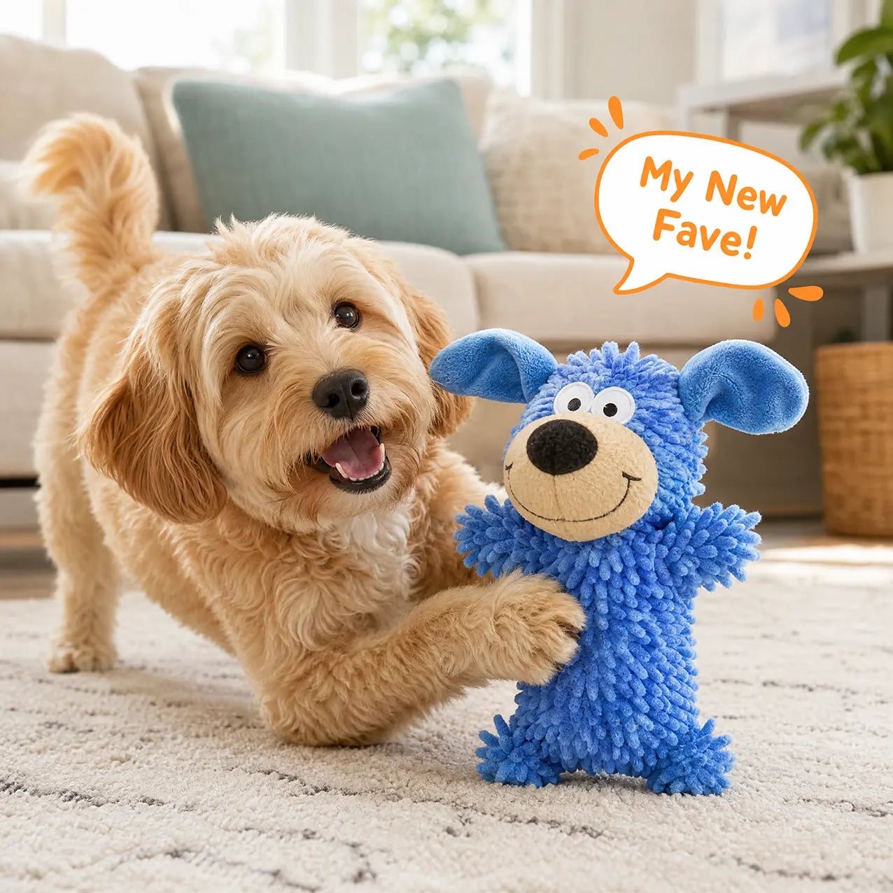 Unleash Fun this Holiday Season with Our Interactive Blue Dog Toy! Perfect for Cleaning Teeth and Boredom Relief. 🎄🐶 #DogGifts #HappyPup