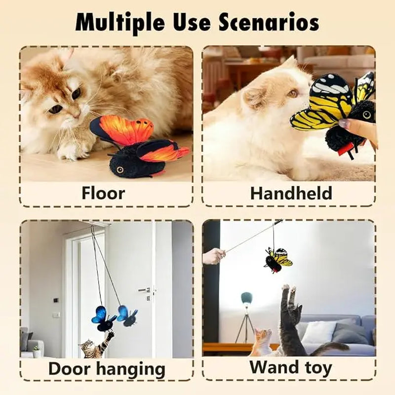 Electric Cat Toy - 300Mah Interactive Fun USB Rechargeable | Fun Indoor Engaging Kitten Game | for Small Medium Large Kitten Yards Porches Gardens Lawn Indoor