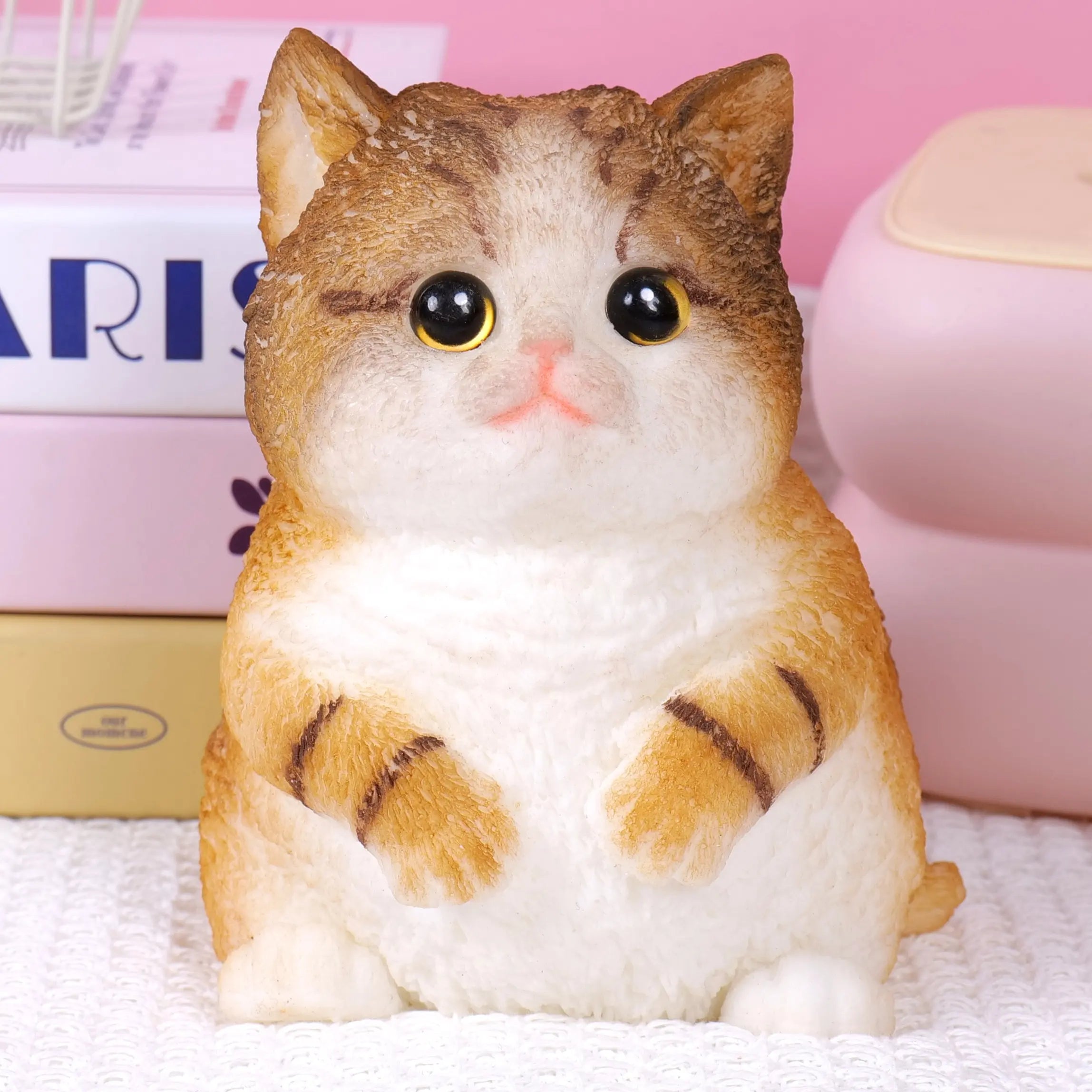 Large Taba Squishy Cat Squishy Dog Handmade Cute Cat DIY Squeeze Toy, Hyperreal Kawaii Cat Simulation Lovely Toy, Squeeze Autism Toys Stress Relidf Toy, Silicone Pinch Cat