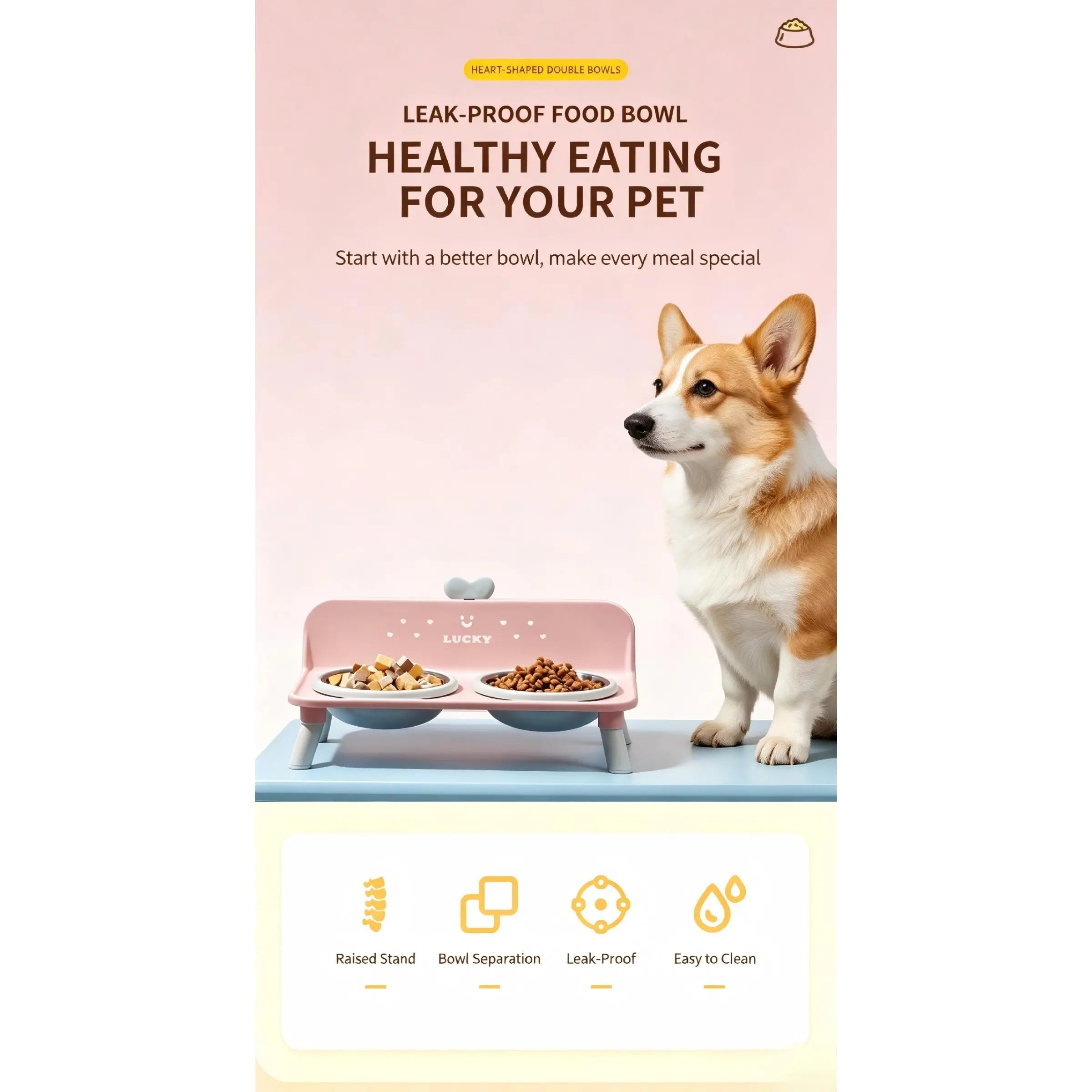 Upgrade your pet's mealtime with these cute heart-shaped macaron bowls! 🐾💕 Anti-spill stainless steel feeding set for your furry friends - perfect for cats and dogs! 🐶🐱✨