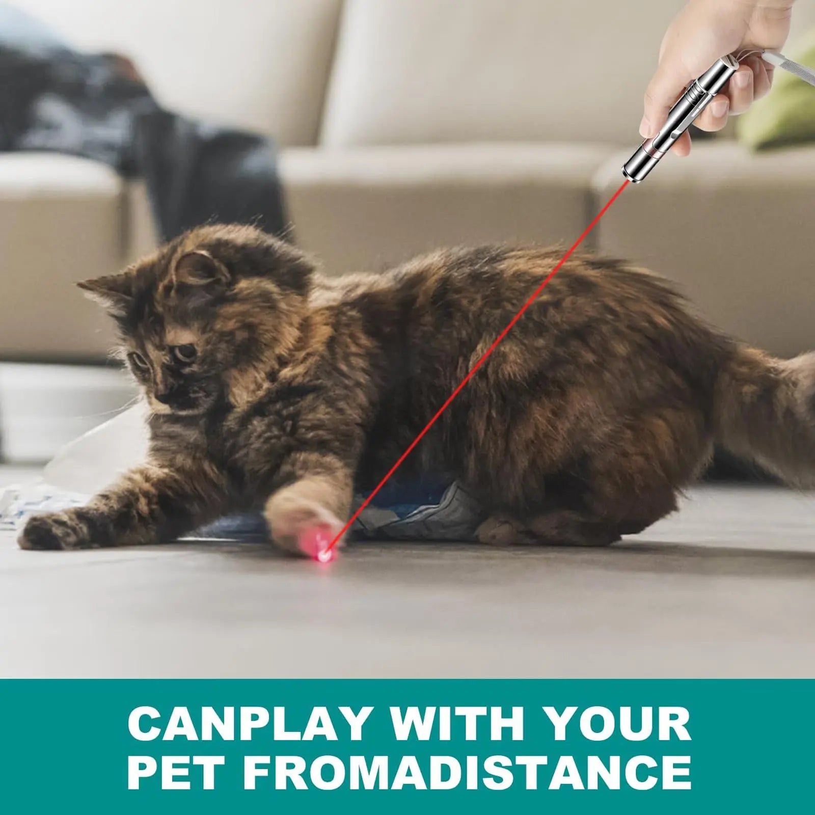 Get the Purr-fect Playtime! 🚀🐾 USB Rechargeable Rotatable Pet Laser Toy with 5 Fun Modes for Cats and Dogs! 🐶😻 Interactive & Perfect for Indoor Fun!