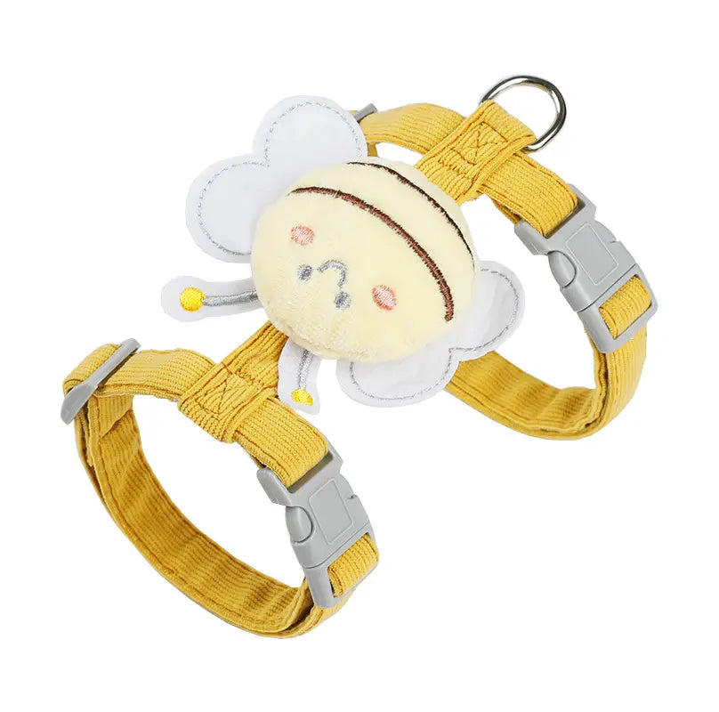 Transform your kitty's walks with the Ihubei Cute Cat Bee Harness & Leash Set! 🐾✨ Lightweight, anti-escape, and oh-so-stylish for your small/medium furball! Perfect for safe and stress-free adventures! 🐱💕🌼