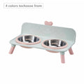Upgrade your pet's mealtime with these cute heart-shaped macaron bowls! 🐾💕 Anti-spill stainless steel feeding set for your furry friends - perfect for cats and dogs! 🐶🐱✨