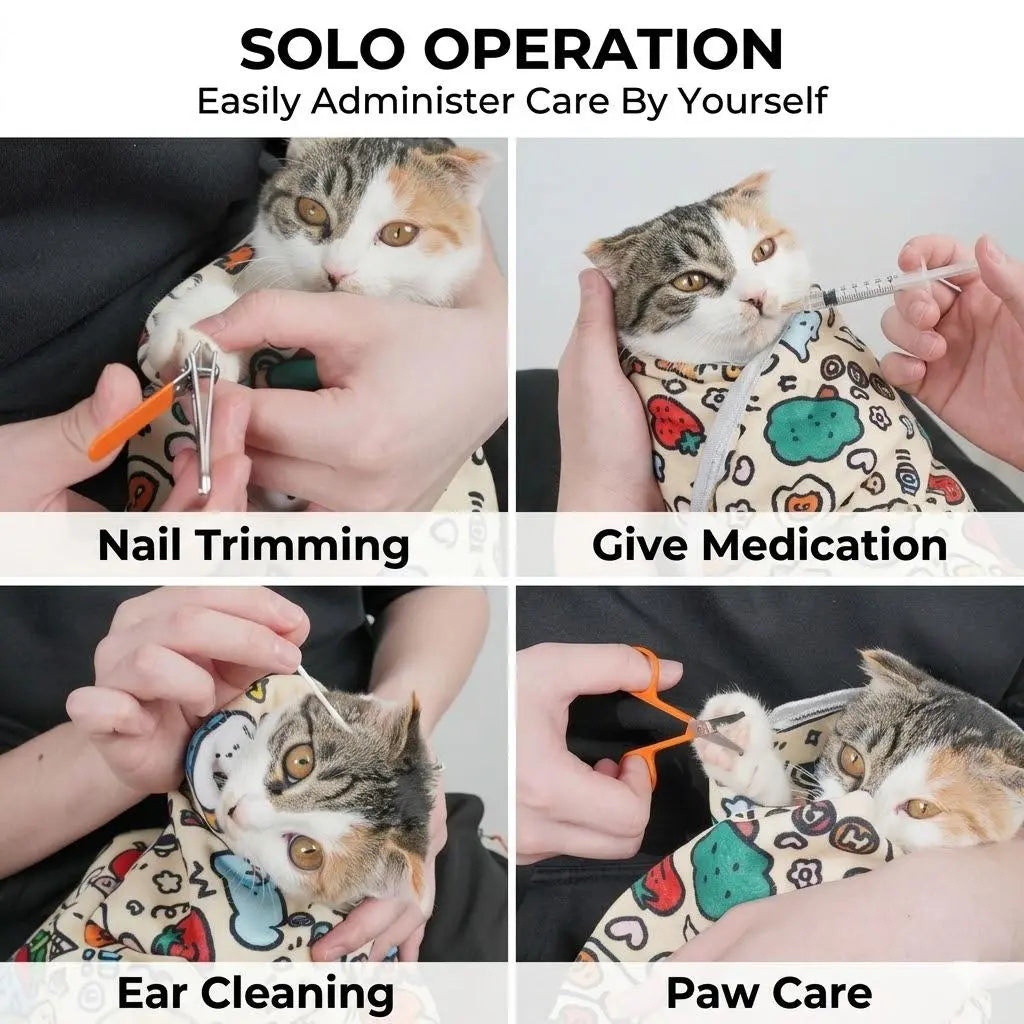 Transform your pet's chill time with the Silversnug Magic Purrito Wrap! 🐾✨ The self-adhesive calming swaddle and grooming towel keeps your furry friend scratch-proof and fur-free! 🐶💖