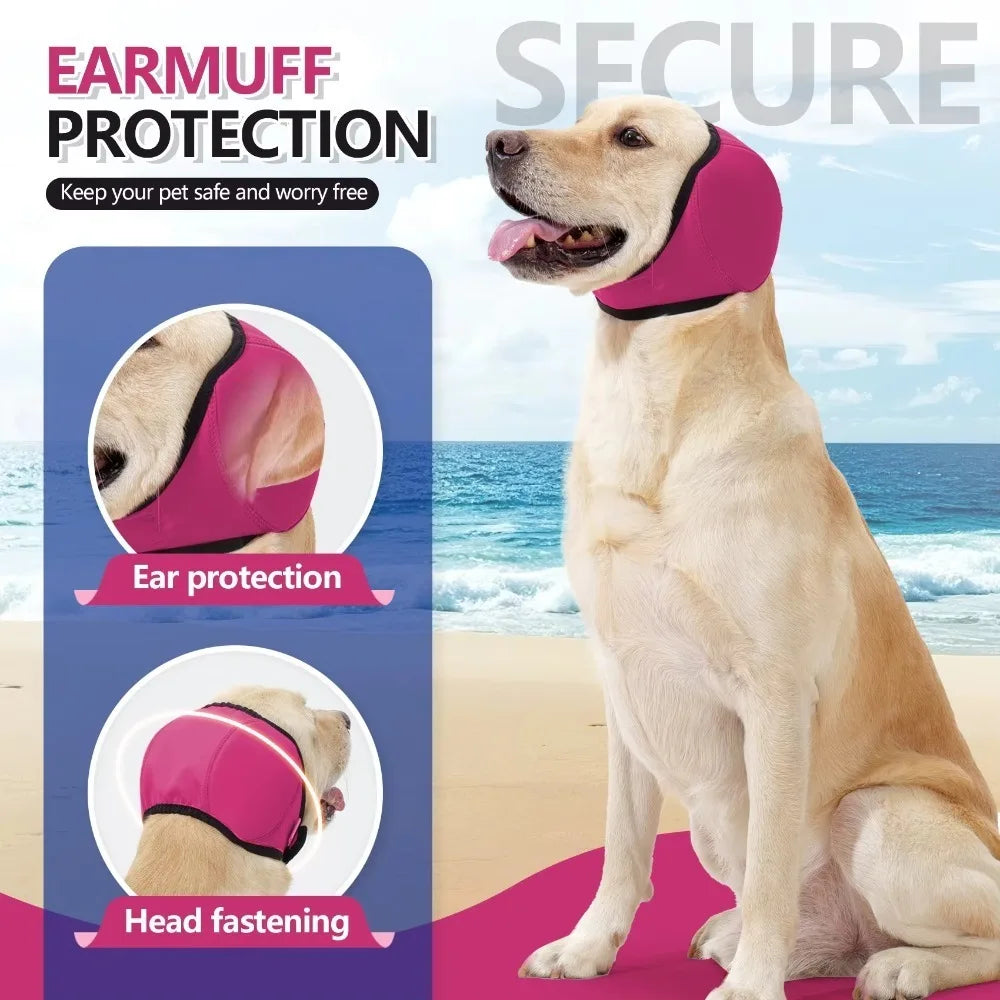 Hearing Protection Dog Calming Earmuff Noise Reduction Waterproof Dog Soothing Headcover Shock Proof Dog Earmuffs