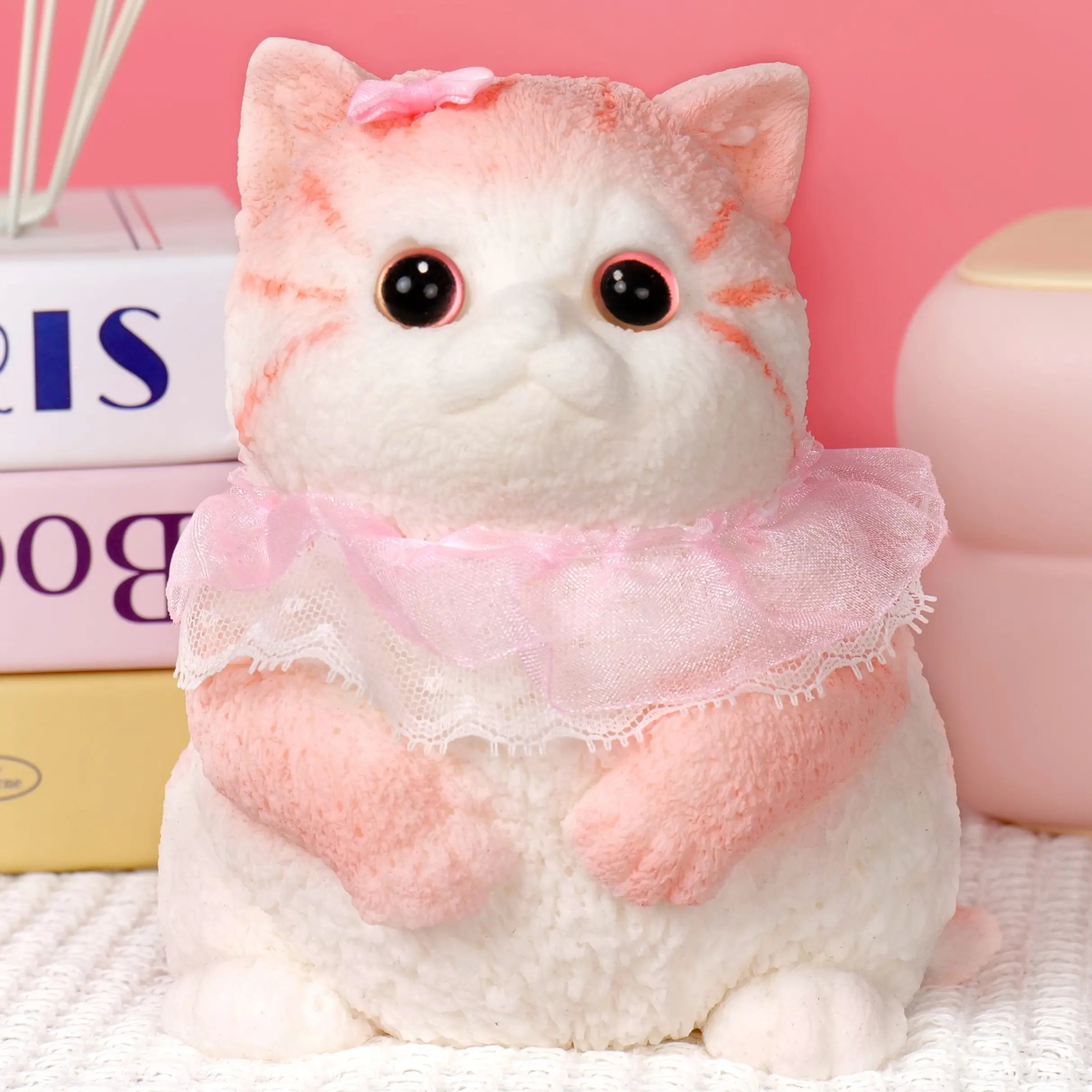 Large Taba Squishy Cat Squishy Dog Handmade Cute Cat DIY Squeeze Toy, Hyperreal Kawaii Cat Simulation Lovely Toy, Squeeze Autism Toys Stress Relidf Toy, Silicone Pinch Cat