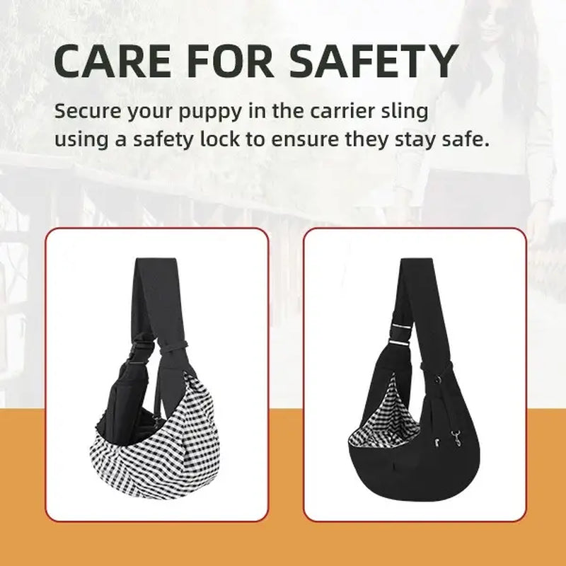 Stylish & Versatile Pet Sling Carrier: Travel Hands-Free with Your Small Dog or Cat! 🐾💕✨