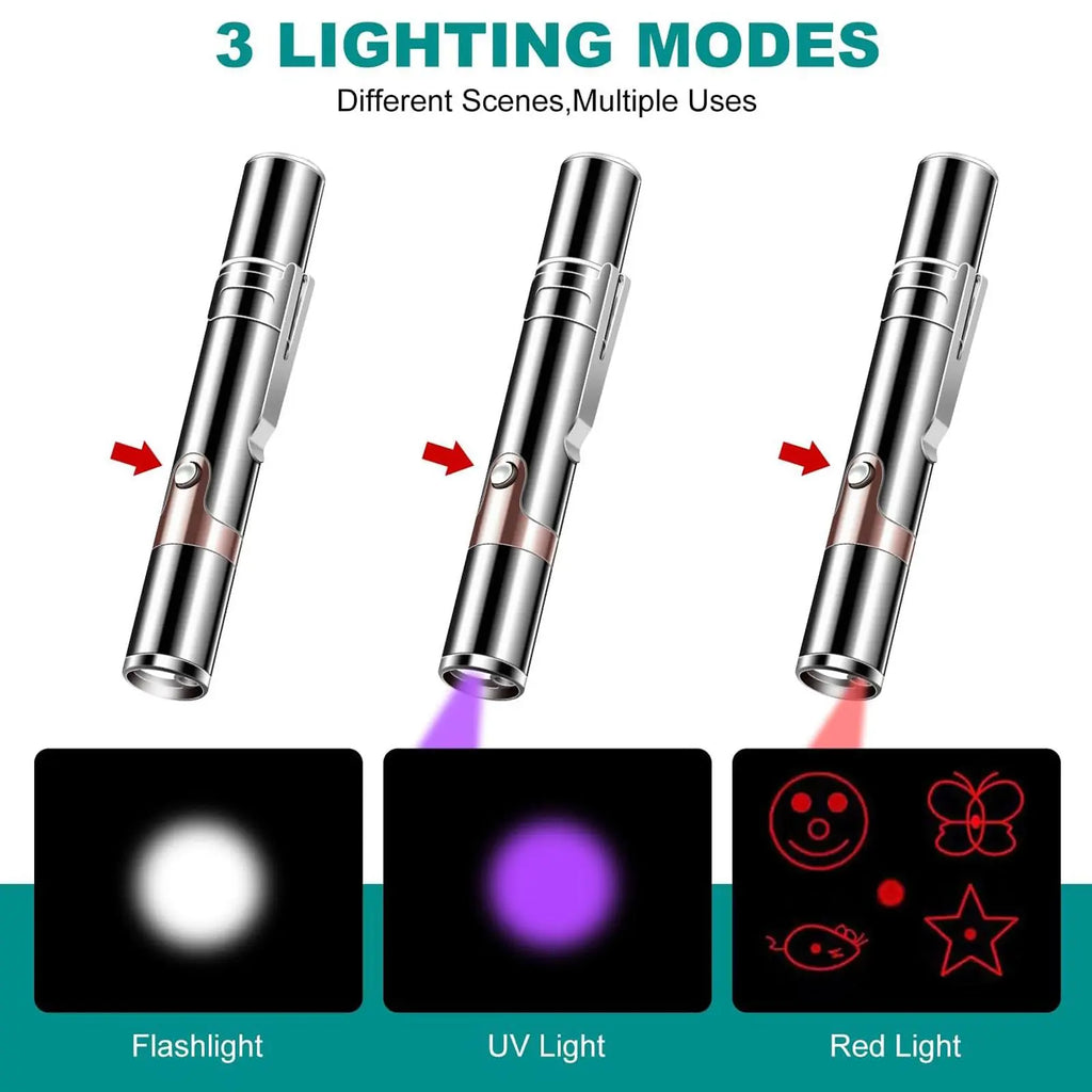 Get the Purr-fect Playtime! 🚀🐾 USB Rechargeable Rotatable Pet Laser Toy with 5 Fun Modes for Cats and Dogs! 🐶😻 Interactive & Perfect for Indoor Fun!