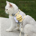 Transform your kitty's walks with the Ihubei Cute Cat Bee Harness & Leash Set! 🐾✨ Lightweight, anti-escape, and oh-so-stylish for your small/medium furball! Perfect for safe and stress-free adventures! 🐱💕🌼