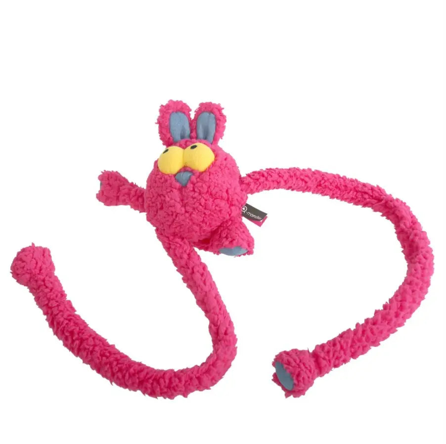 Petpetronixqmonster Rope-Feet Bunny Plush/Tug Toy for Dogs -Tug Toy Noise Dog Toys